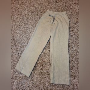-Cream colored 40's remake high-wasted trousers-Size Medium